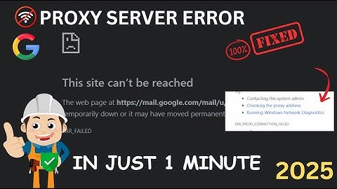 FIX !  Proxy Internet problem | Chrome not working  2025 | in just 1 minute
