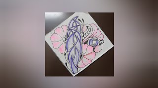 Simple zentangle art || zentangle easy art 