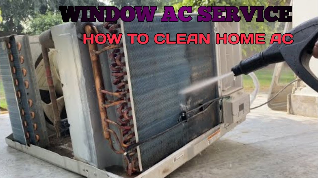HOW TO CLEAN WINDOW AC AT HOME | FULL DETAIL OF AC SERVICING || WINDOW ...