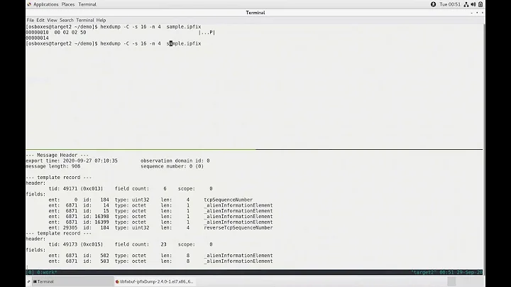 Using Hexdump