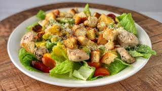 Салат Цезарь с Курицей | Рецепт | Знаем что готовить ! Салат Цезарь с Курицей | Рецепт | Знаем что готовить !