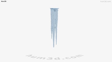 Icicle 3D model by 3DModels.org