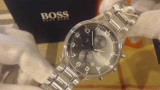 hugo boss aeroliner chronograph watch