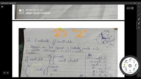 MTH301 Lecture 25 (Double integrals in polar coordinates) (Short and Detailed)