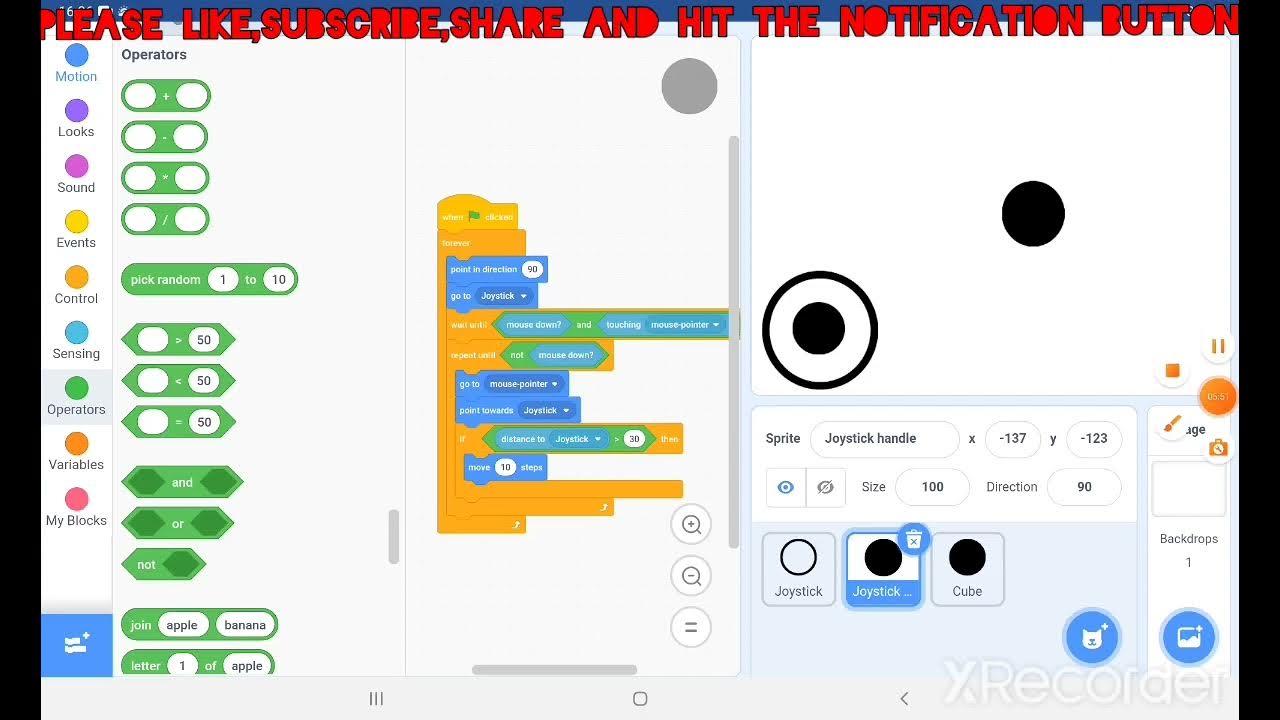 How to make a joystick on scratch YouTube