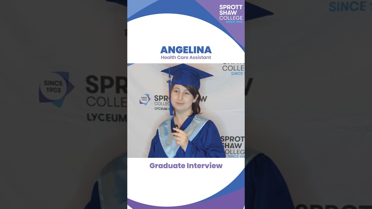 Meet Angelina, one of our recent Health Care Assistant graduates from our Abbotsford campus!