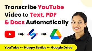 How to Transcribe YouTube Video to Text, PDF \& Docs Automatically