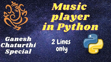 Music player in python in just 2 lines of code | Jai Ganesh Jai Ganesh Deva | Ganesh Aarti