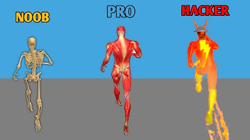 NOOB vs PRO vs HACKER in Human Run