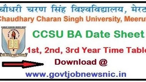 ccsu date sheet regular and private ba,b.com and ma,m.com m.sc,back paper,ex student