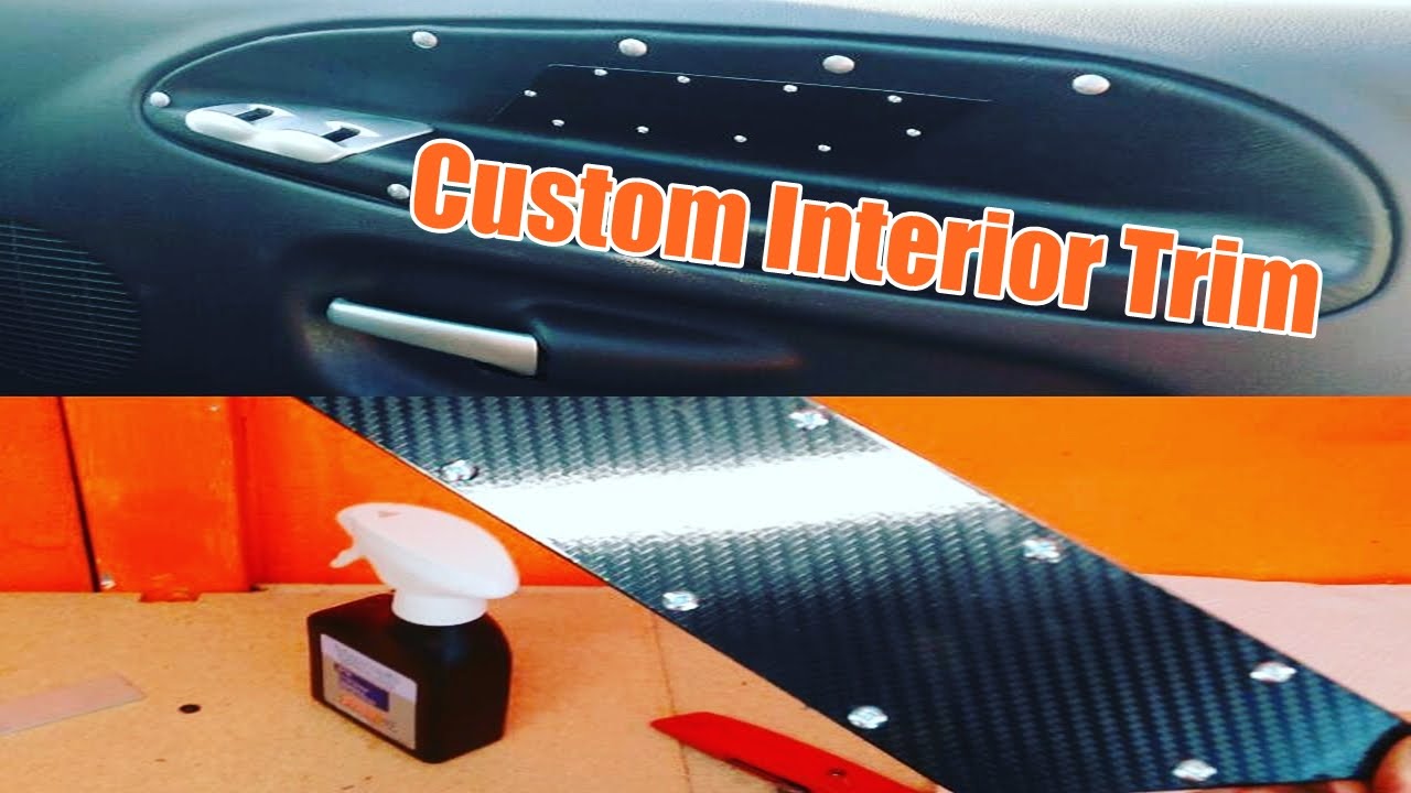 How to Make Custom Interior Trim Pieces CarbonFiber Wrap Garage