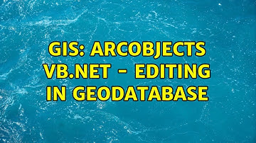 GIS: ArcObjects VB.Net - Editing in Geodatabase (2 Solutions!!)