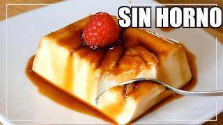 El POSTRE más FÁCIL y rico del mundo: flan sin huevo ni horno en 3 minutos😍😋🔥