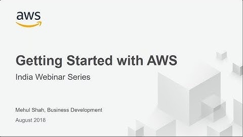 Webinar on Getting Started with AWS