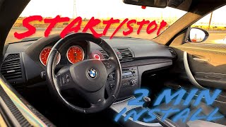 BMW Red Start Stop Button Install (All E-Chassis BMW) E82 - DIY