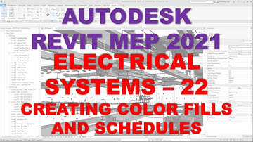 REVIT MEP 2021 - ELECTRICAL SYSTEMS - 23 ADDING LIGHTING FIXTURES USING SCHEDULES AND COLOR FILLS