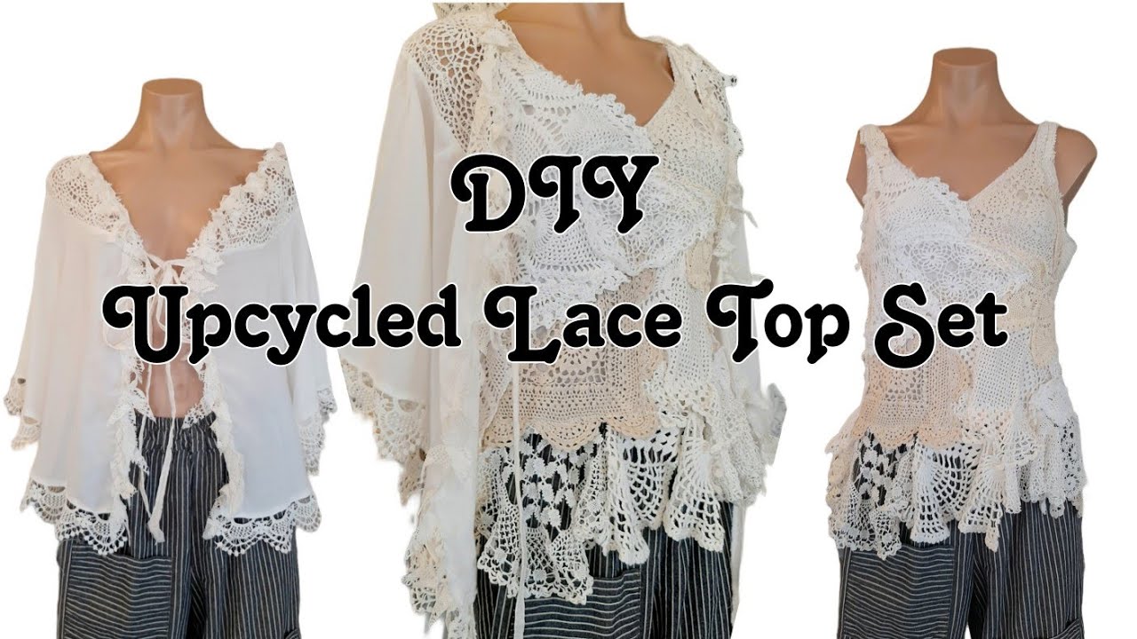DIY Make an Upcycled Top and Shrug From Thrifted Items