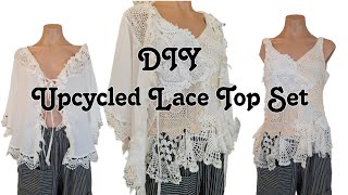 DIY Make an Upcycled Top and Shrug From Thrifted Items