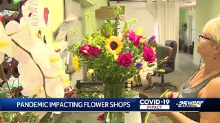 Pandemic impacting flower shops