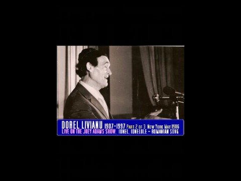 DOREL LIVIANU sings live Az Der Rebe Ely Meilech on The Joey Adams Show, part 3 of 3, Radio WEVD 98 FM, New York City, May 1986, piano David Livianu - Like Rabbi Ely Meilech