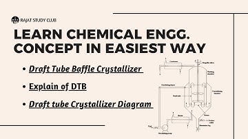 Draft tube baffle crystallizer with diagram | DTB CRYSTALLIZER | #masstransfer #crystallizer #notes