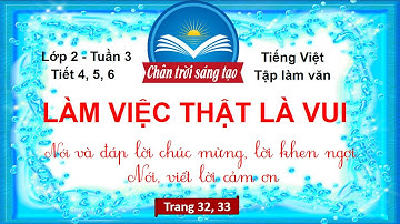 LÀM VIỆC THẬT LÀ VUI (Tiết 4,5,6) | Tuần 3 | Tập Làm Văn | Tiếng Việt Lớp 2 Chân Trời Sáng Tạo