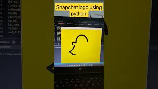 #5. Snapchat logo using python turtle / python no love 😂📵😎