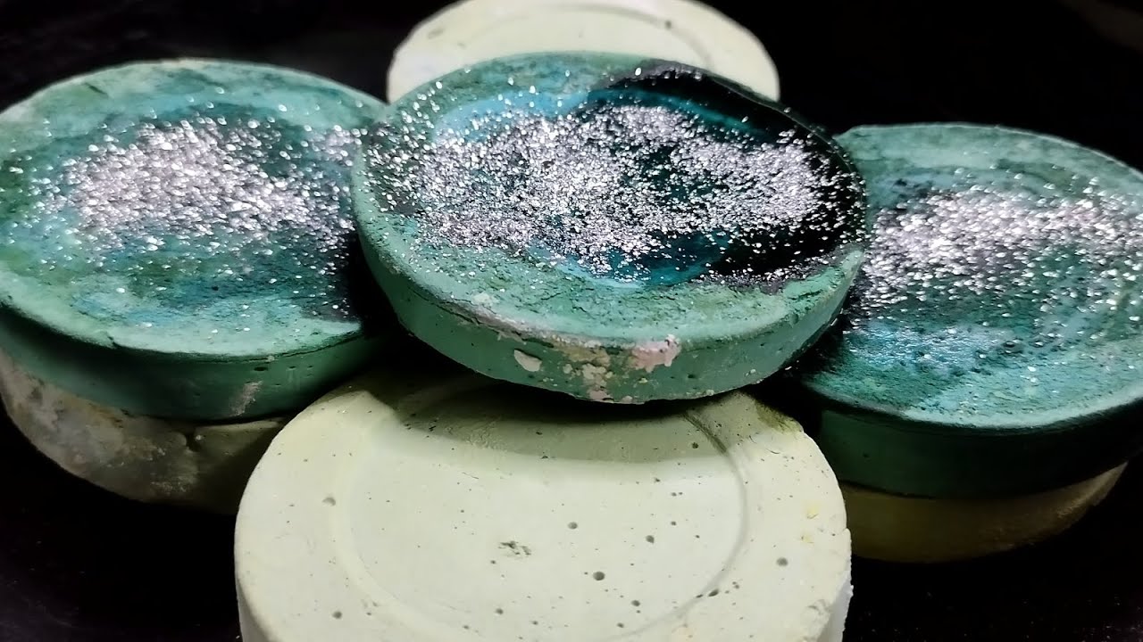 Green Gym Chalk Discs Gym Chalk ASMR Shades of Green YouTube