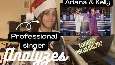 Ariana Grande & Kelly Clarkson's "Santa Can't you Hear Me," - SINGER REACTS