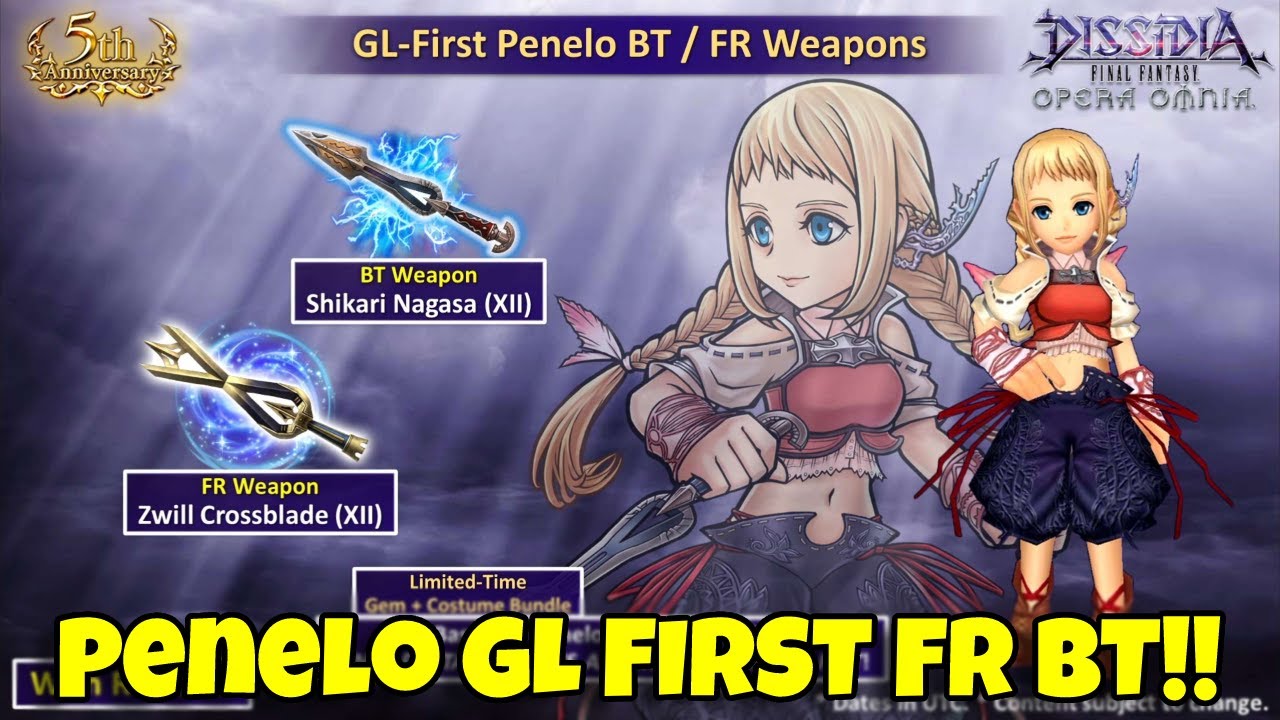 PENELO FR BT GL FIRST Showcase Reaction + Details!! [DFFOO GL]