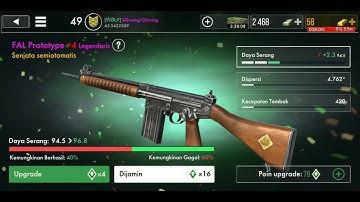 Buying FAL Prototype and Upgrade with 100 Points upgrade New Update World War Heroes