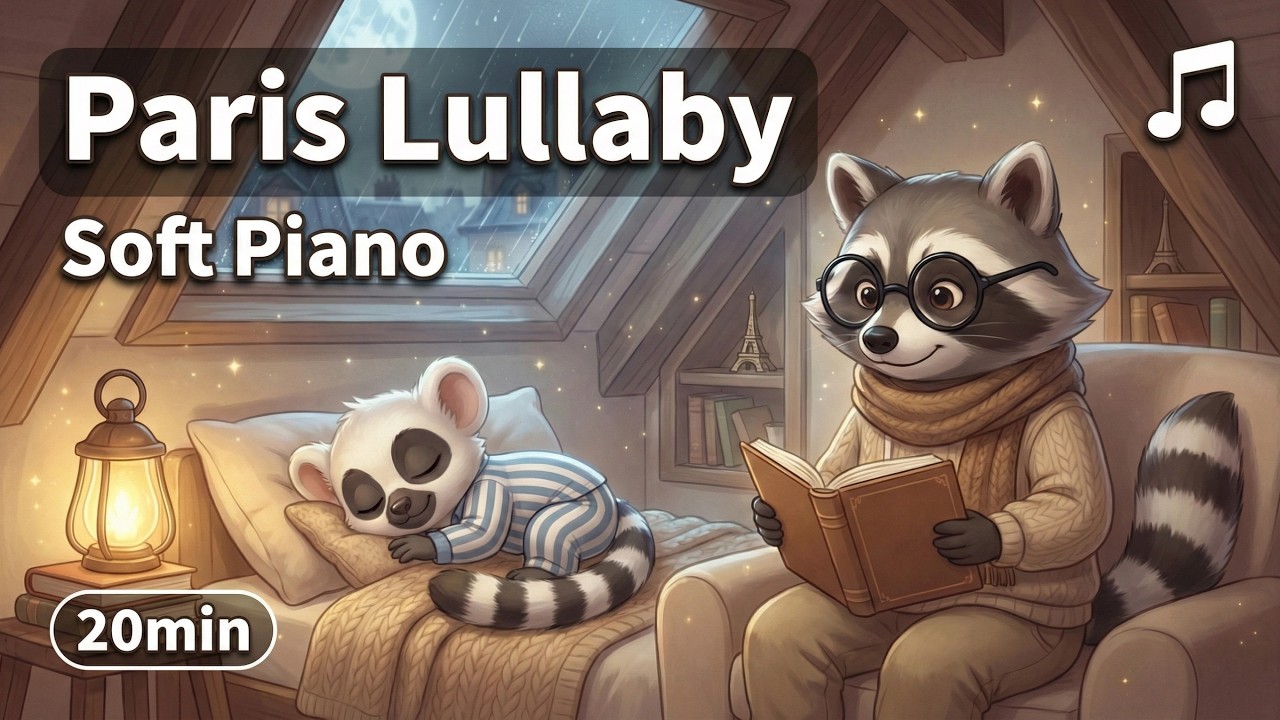 20 Minutes Paris Lullaby | Peaceful Animation for Relaxation