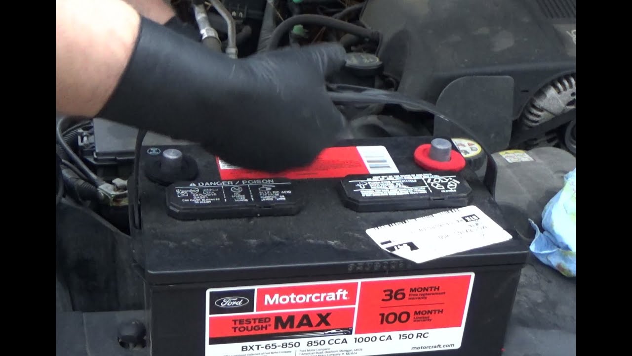 2004 Lincoln Town Car Battery Replacement - YouTube