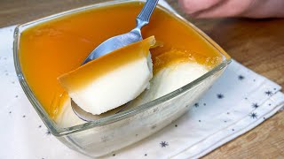 Do you have some milk? Make this wonderful dessert without the oven! Caramel pudding.