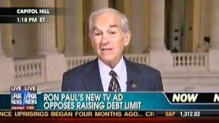 Ron Paul On FOX: His New Ad And Opposing Raising Debt Limit