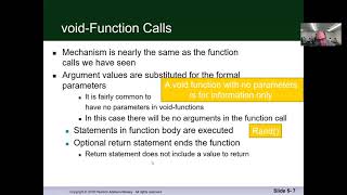 Savitch C++ chapter 05 section 1 Void Functions