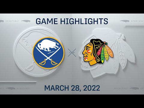 NHL Highlights | Sabres vs. Blackhawks - Mar. 28, 2022