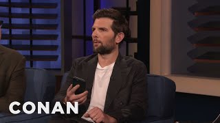 Adam Scott’s Kids Use His CONAN Appearances To Score Free Stuff | CONAN on TBS