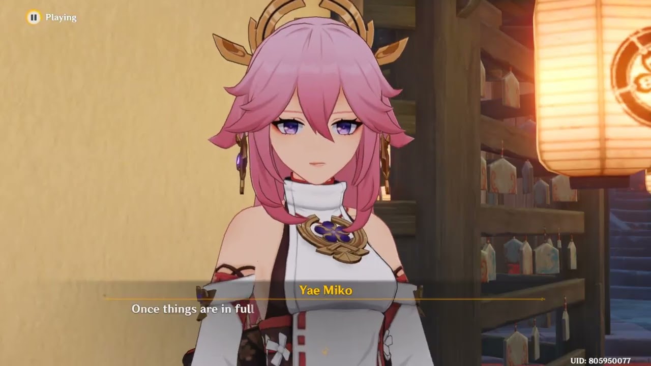 (JP Dub) Inazuma Festival Event Quest - Kasen and Irodori Story Part 1