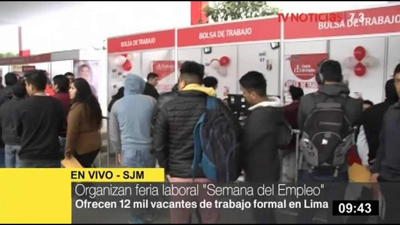 Feria laboral del MTPE reúne más de 100 empresas para ofrecer 12 mil ...
