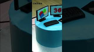 Celebrity PC cake 1 #computer cake #shorts Wealth
