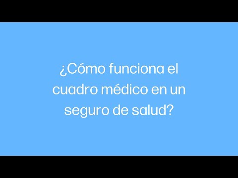 ¿Cómo funciona el Cuadro Médico en un Seguro de Salud?