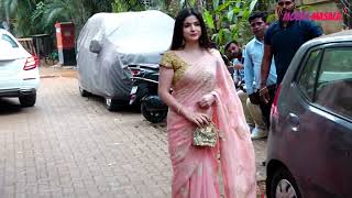 Maheep Kapoor reaches the venue of the Sangeet Ceremony of Alanna Panday