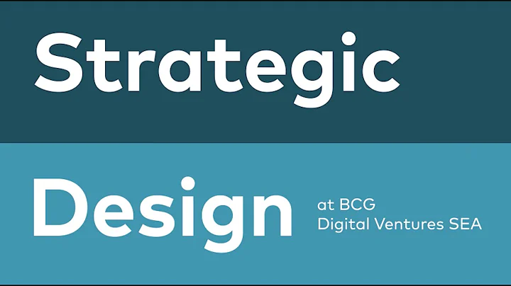 Strategic Design at BCG Digital Ventures SEA