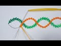 Amazing borderline hand embroidery tutorial for beginner