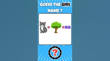 Guess the Girl Name 💃❓ #quiz #guessthegirlname #shortvideo
