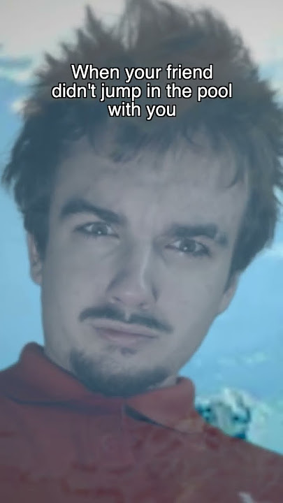 When your friend didn't jump in the pool with you... #shorts