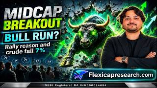 Midcap Index BREAKOUT  | Kya India me Naya Bull Market Start Ho Gaya?| Reason | Crude fall 7%!