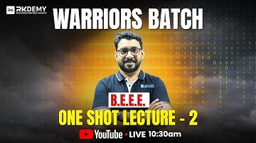 BEEE One Shot Lecture - 2 | LIVE At 10:30 AM | AJIT SIR | FE Engineering | All University