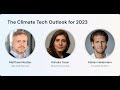 Webinar: The Climate Tech Outlook for 2023